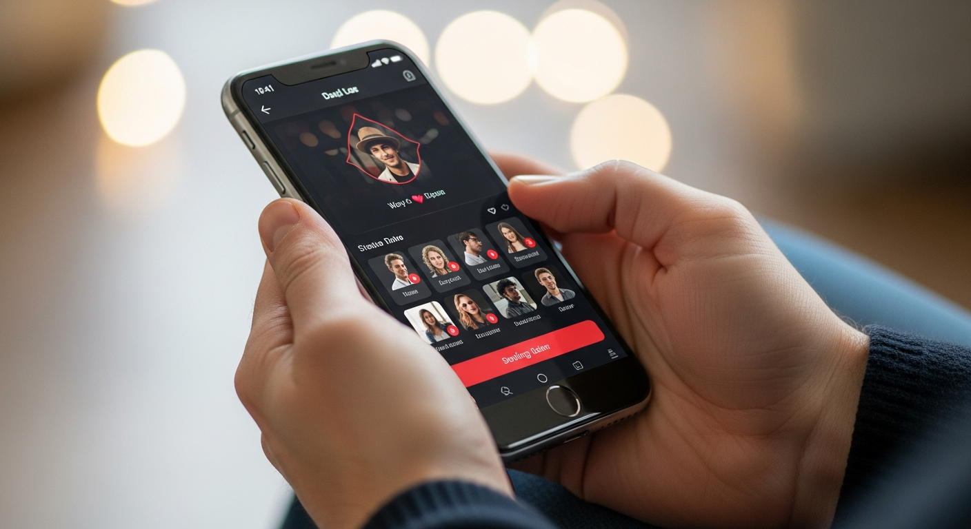 KNKI kink dating app — dark interface with encrypted messaging and verified profiles